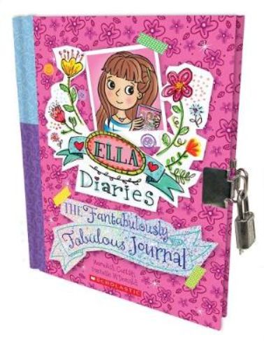 Ella Diaries journal with 96 pages for young girls, featuring prompts and blank pages for creativity and self-expression.