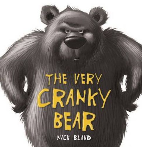 Colorful board book featuring 'The Very Cranky Bear' story about friendship in the Jingle Jangle Jungle for young readers.