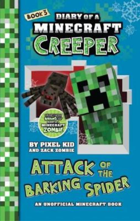 A colorful chapter book cover featuring Jasper's adventure in Minecraft, perfect for young readers and fans of fantasy.