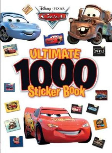 Colorful activity book featuring 1000+ stickers of Lightning McQueen and friends for hours of creative fun.