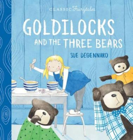 Illustrated hardback picture book 'Goldilocks and the Three Bears' featuring vibrant pages for ages 3-7.