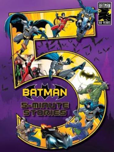 Hardback collection of Batman tales featuring 10 stories for quick 5-minute reads, perfect for young readers and bedtime.