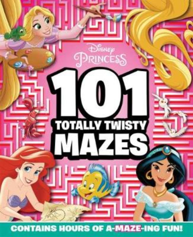 Disney Princess activity book featuring 101 mazes with classic Disney characters for fun and cognitive development.