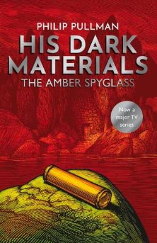 Cover of 'The Amber Spyglass', showcasing its adventurous themes and rich fantasy elements in Pullman's trilogy.