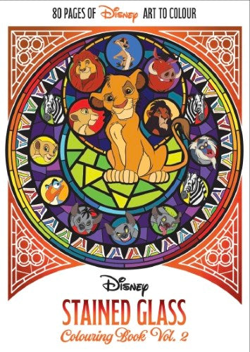 Disney: Stained Glass Adult Colouring Book (Volume 2)