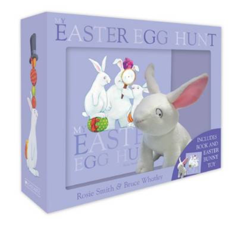 Easter Egg Hunt Boxed Set with mini book and plush toy, perfect for children's Easter celebrations.