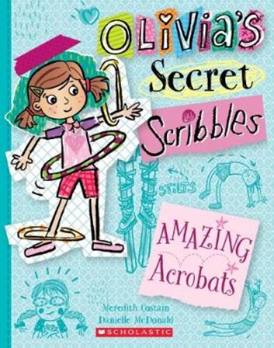 Paperback book 'Amazing Acrobats' featuring fun school acrobatics and friendship challenges in 96 pages.