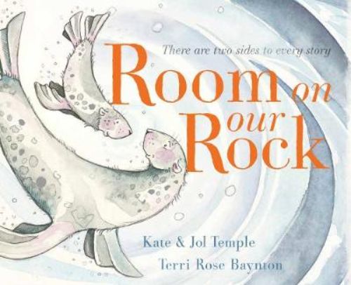 Two seals on a rock illustrate sharing and compassion in this charming two-sided picture book for children.