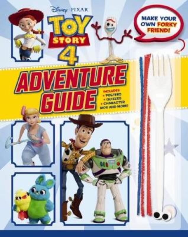 Engaging Toy Story 4 adventure guide with crafts, quizzes, and character bios for imaginative fun and creativity.