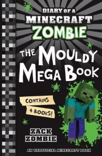 Colorful paperback collection featuring the adventures of Zack Zombie and friends in the Minecraft universe.