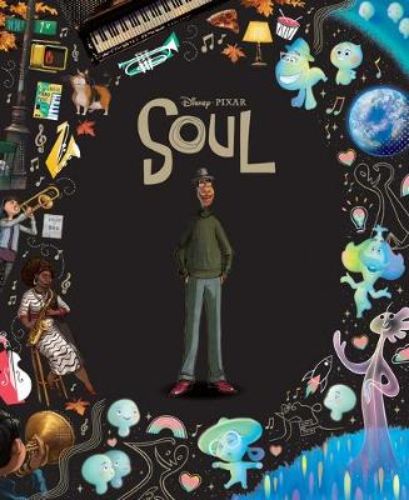Hardcover edition of Disney-Pixar's 'Soul', featuring gold foiling and 72 illustrated pages about self-discovery.