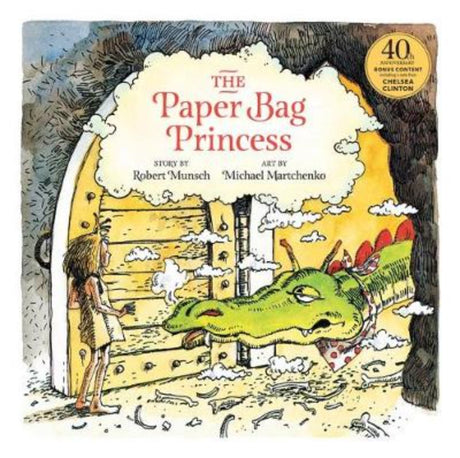 40th Anniversary edition of 'The Paperbag Princess,' a beautifully illustrated hardback celebrating empowerment and cleverness.