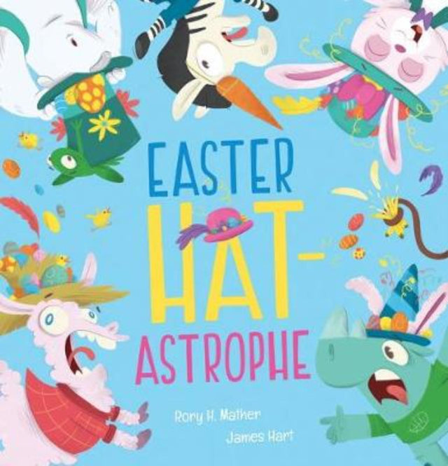 Whimsical hardback picture book featuring an enchanting Easter Hat Parade with adorable animals and vibrant illustrations.