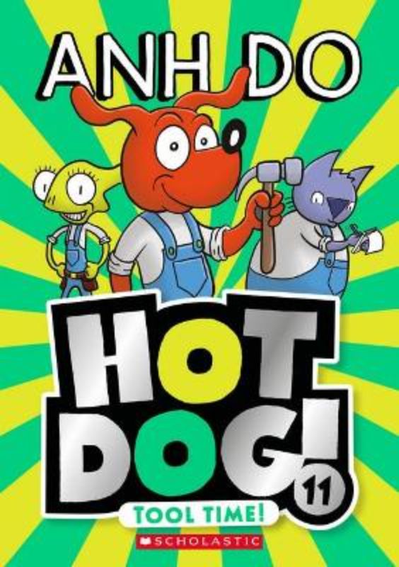 Hotdog and friends on a DIY adventure, repairing items to earn money for a trip to Grizzney Land in this humorous chapter book.