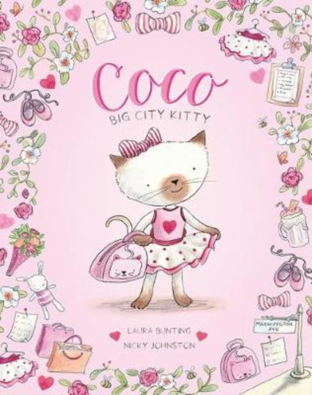 Delightful hardback picture book featuring Coco the kitten's enchanting city adventures on Meowington Avenue.