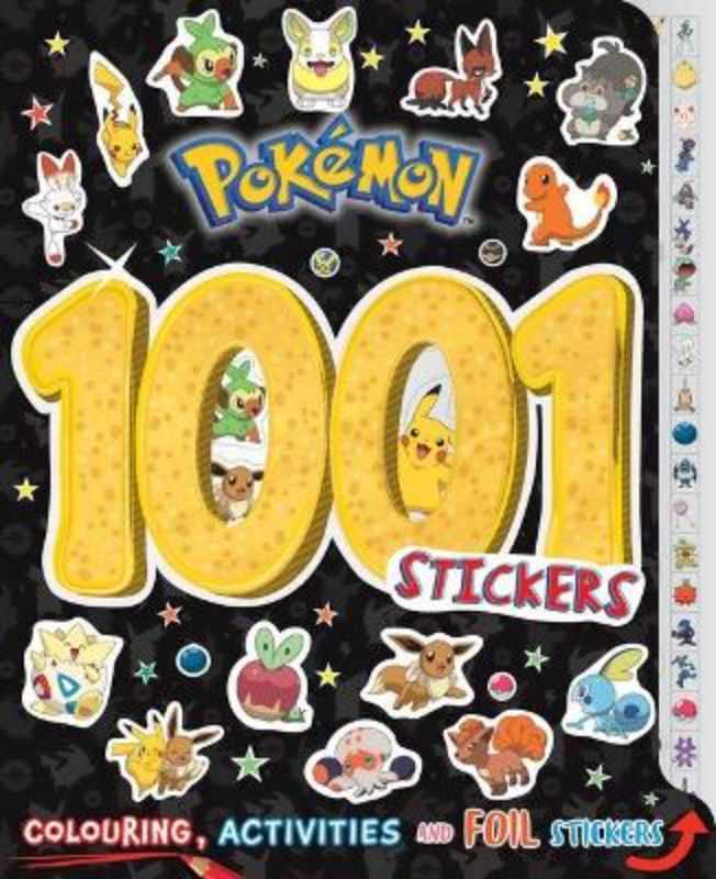 Vibrant Pokémon sticker book with 1001 high-quality stickers and engaging puzzles for endless creative fun.