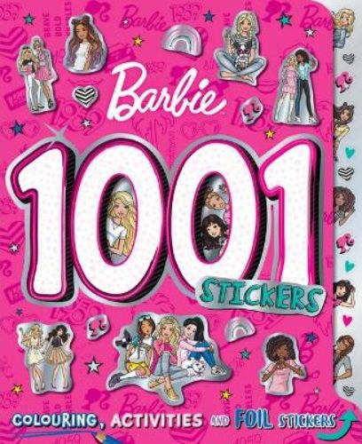 Barbie: 1001 Stickers activity book with 48 pages of vibrant stickers, creative challenges, and fun adventures in Malibu.