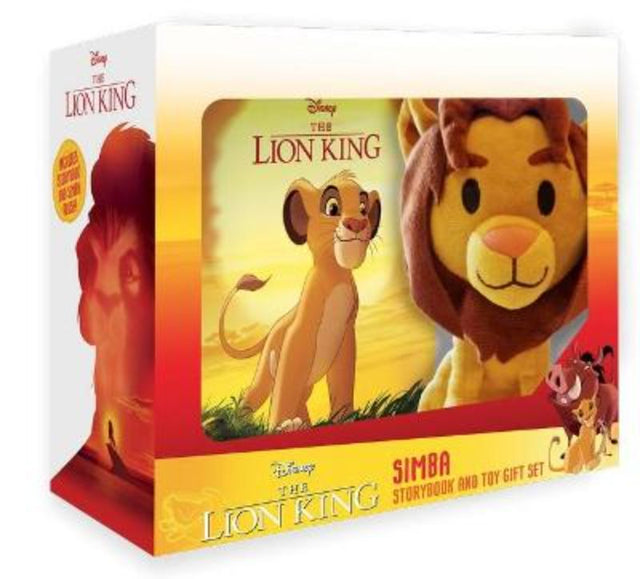 The Lion King gift set featuring a Simba storybook and soft plush toy for young adventurers and fans.