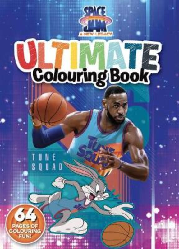 Ultimate colouring book featuring LeBron James and Looney Tunes characters for creative fun and artistic expression.