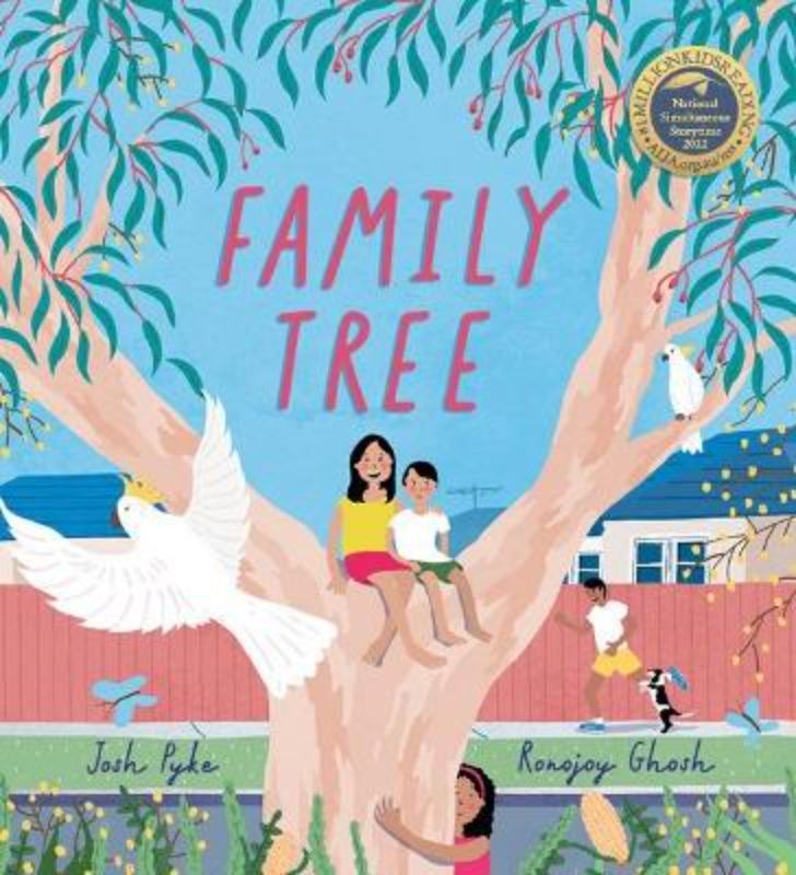 Heartfelt hardback picture book 'Family Tree' illustrating love and unity through family, nature, and storytelling.