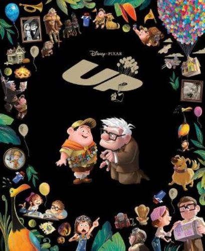 Hardback collectible retelling of Disney's Up, featuring Carl's balloon adventure and vibrant illustrations.