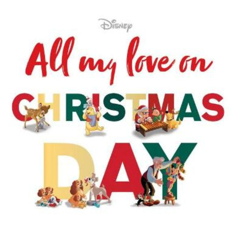 Charming hardback picture book featuring Disney and Pixar characters, celebrating Christmas with vibrant illustrations and quotes.