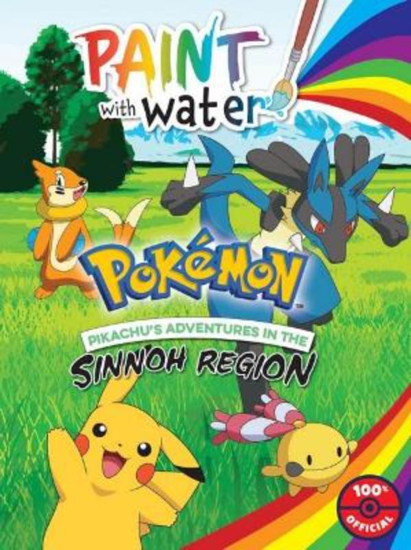 Activity book featuring Pikachu and friends for kids to paint with water, fostering creativity and fine motor skills.