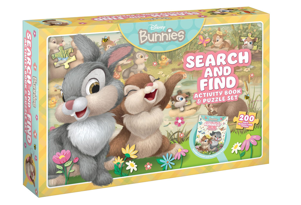 Disney Bunnies: Search-and-Find Activity Book and Puzzle Set (200 Pieces)