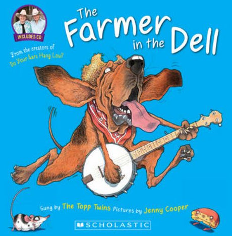 Delightful 'Farmer in the Dell' book with CD for engaging children's sing-alongs and musical education.