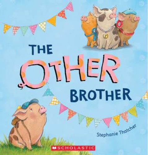 A paperback book titled 'The Other Brother' showcasing Bertie's journey of self-discovery and kindness with vibrant illustrations.