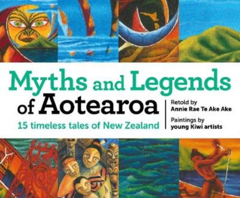 Hardback picture book featuring Maori myths and legends of New Zealand with vibrant illustrations and timeless tales.