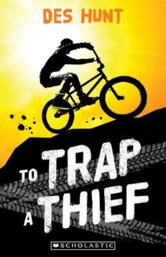 Cover of 'To Trap a Thief', showing a young boy exploring a mysterious landscape, symbolizing adventure and discovery.