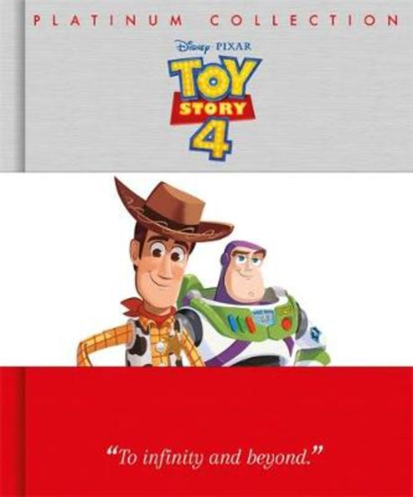 Hardback picture book featuring Woody and Buzz, celebrating friendship and adventure in Toy Story 4's Platinum Collection.