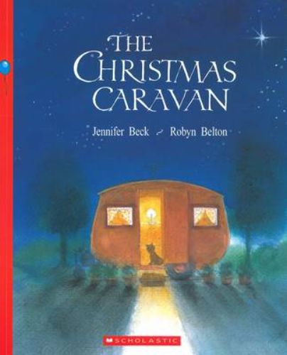 Delightful children's book 'The Christmas Caravan', featuring Simon's journey of recycling and holiday spirit in a caravan park.