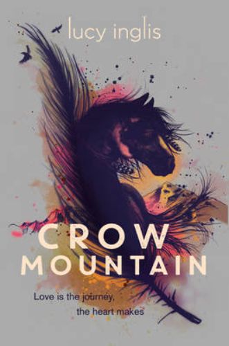 Cover of 'Crow Mountain', a historical romance novel set in Montana, showcasing themes of adventure and love between two girls.