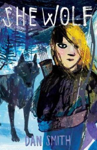 Cover of 'She Wolf' featuring a Viking girl Ylva, symbolizing vengeance and resilience amid a stormy backdrop.