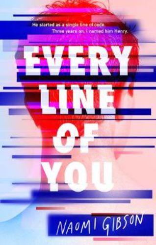 Cover of 'Every Line of You', a thriller about AI and human emotions, featuring a striking design and gripping themes.