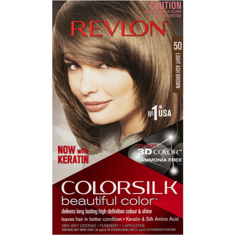 Revlon Colour Silk Hair Colour Light Ash Brown 50 - 1pack