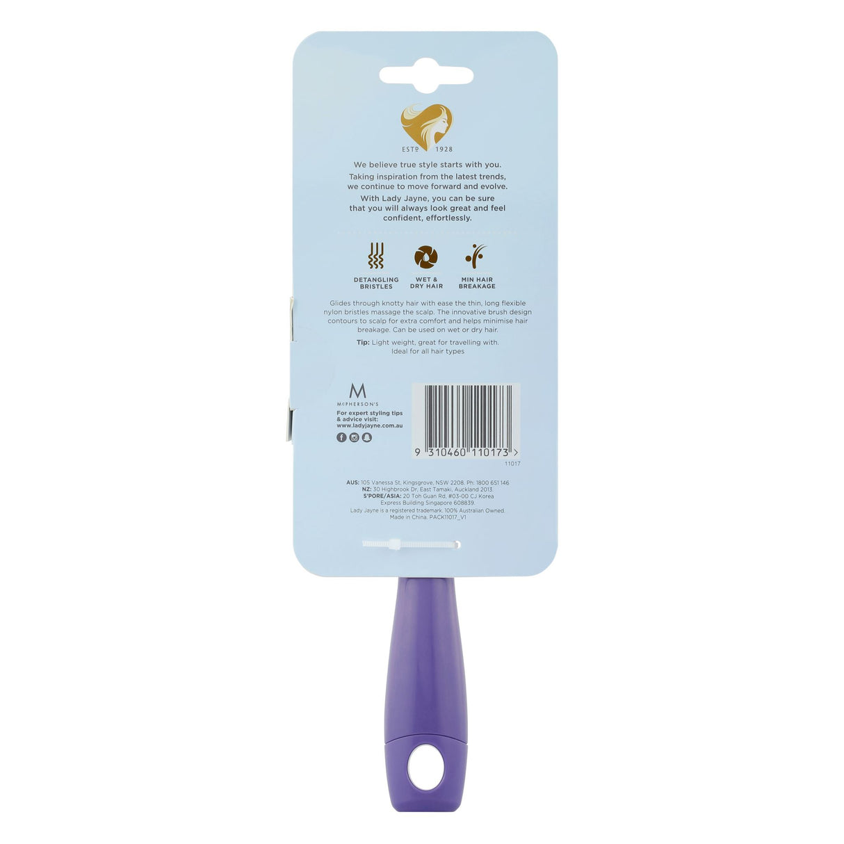 Lady Jayne Flexi-Glide Brush Large