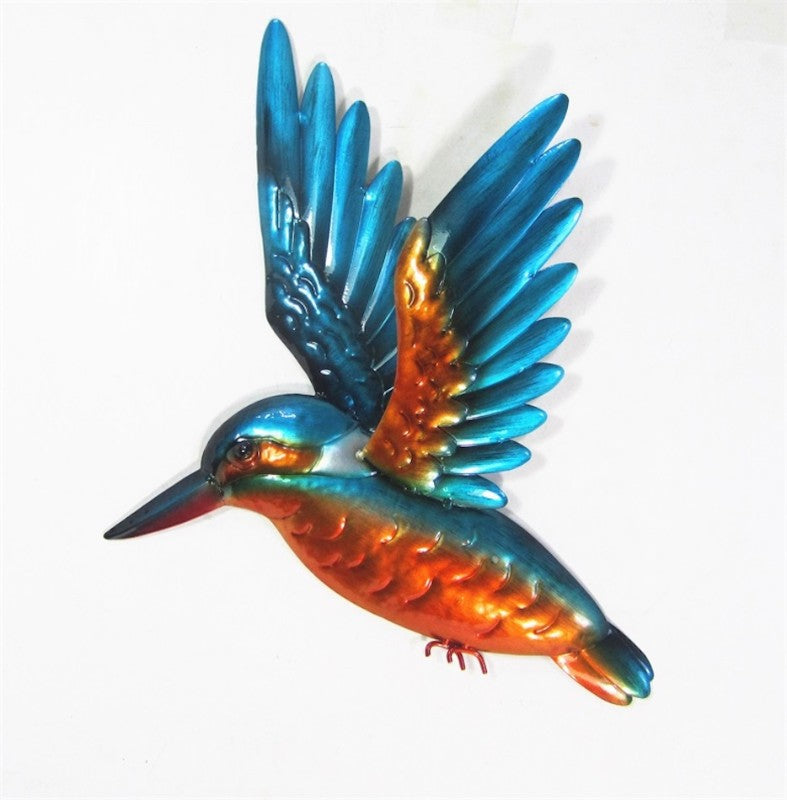 Wall Art Metal - Kingfisher - Wings Up