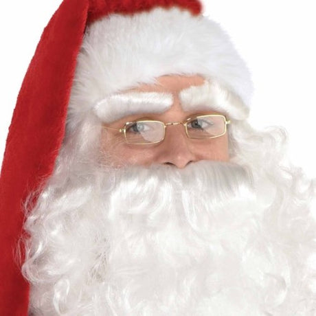 Whimsical Santa glasses for adults, perfect for festive gatherings and adding holiday cheer to any outfit.