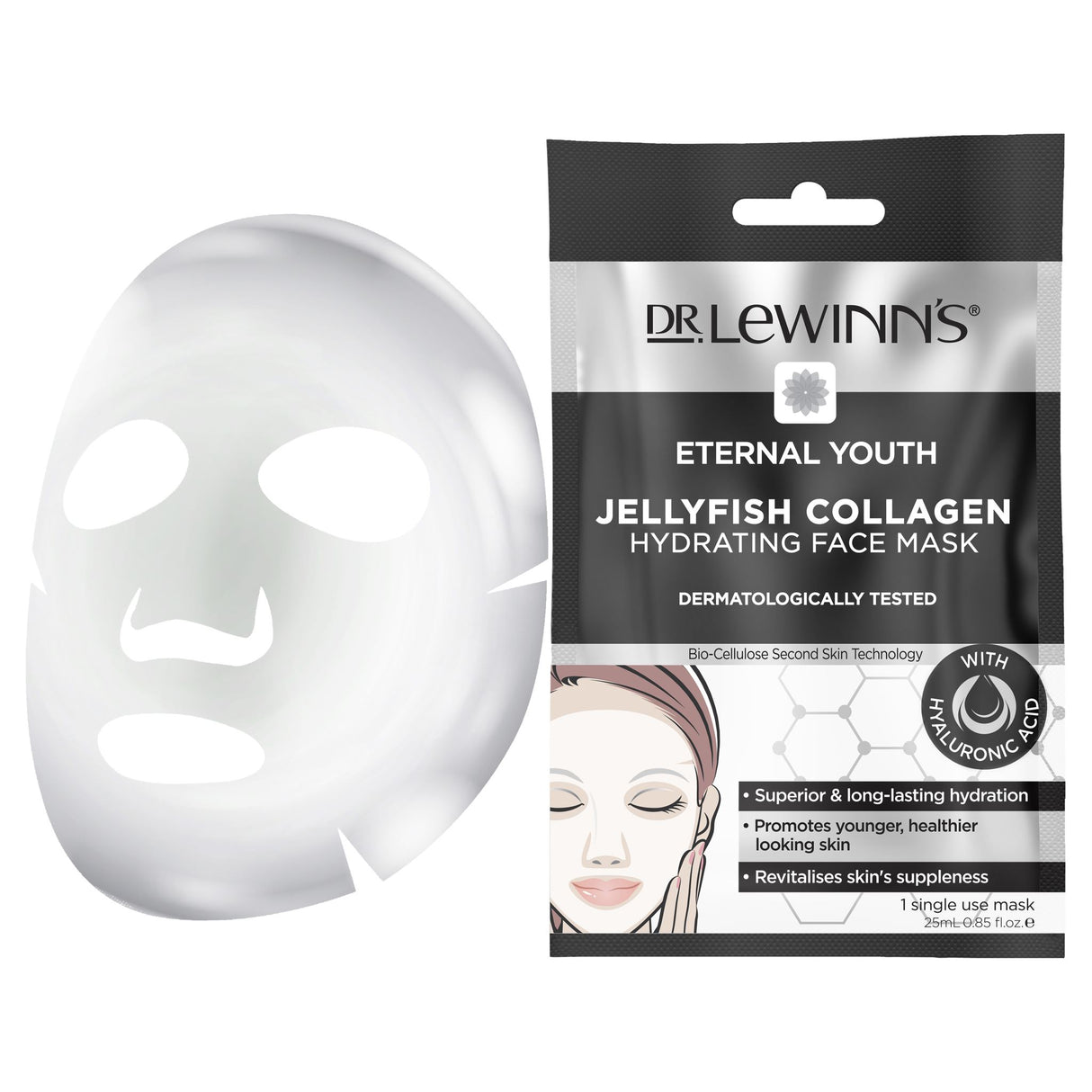 Dr. LeWinn's Eternal Youth Jellyfish Collagen Hydrating Face Mask 1 pack