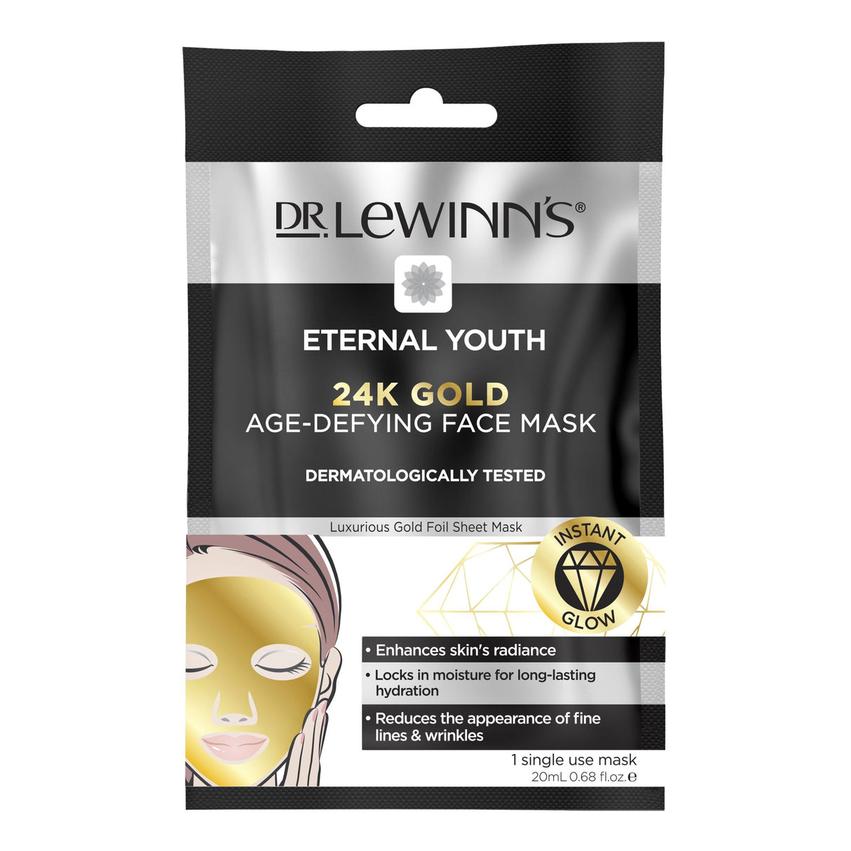 Dr. LeWinn's Eternal Youth 24K Gold Age-Defying Face Mask 1 pack