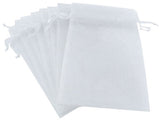 Organza Bag White Pack of 10. 15x24cmH.