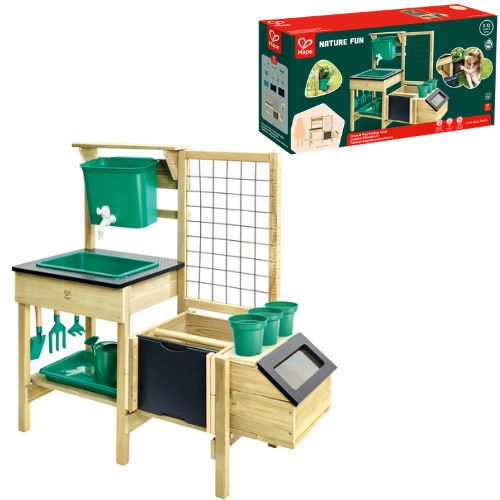 Kids Potting Table & Gardening Set with Chalkboard - Hape
