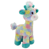 Soft Plush Toy -  Skittles Giraffe. Colourful Giraffe.
