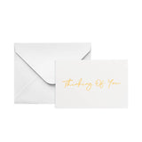 Gold Foil Card & Envelope Thinking of You Pack25