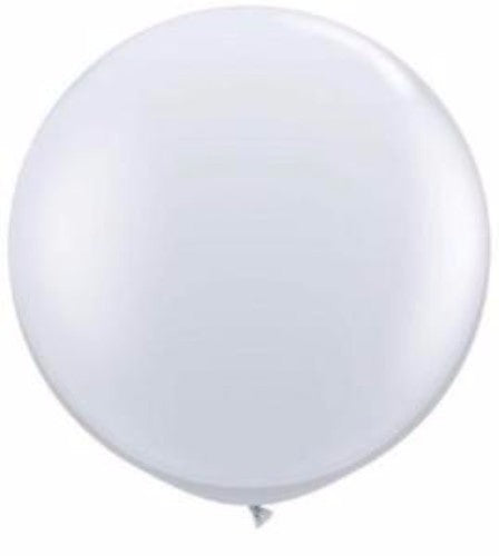 Balloon - 60cm White Round - Pack of 4
