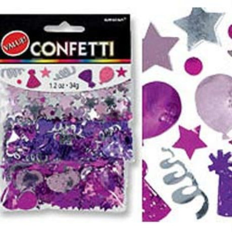 Vibrant biodegradable confetti mix in various shapes and colors, perfect for enhancing celebrations and photo backdrops.