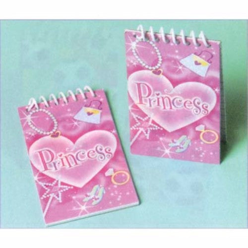 Pack of 12 princess-themed note pads, perfect for creative writing, parties, and whimsical celebrations.